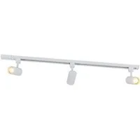 Qazqa Schienensystem-Sets Iconic jeana, ohne Leuchtmittel, Warmweiß, QAZQA Schienen­leuchte, gu10, Weiß, Aluminium, Modern