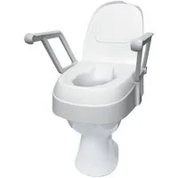 Drive Medical Toilettensitzerhöhung Toilettensitzerhöhung mit Armlehnen WC-Erhöhung Toilettenaufsatz