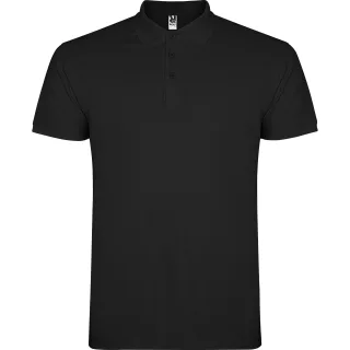 Roly - "Star" Poloshirt für Herren (Schwarz)