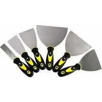 BAYLI Malerspachtel 6-teiliges Set Malerspachtel mit Kunststoffgriff, 6 Spachteln in versc