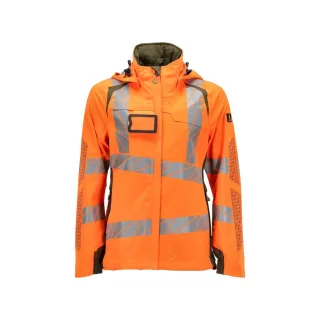 MASCOT Damen Hard Shell Jacke ACCELERATE SAFE Hi-vis Orange / Moosgrün S - 19011-449-1433-S