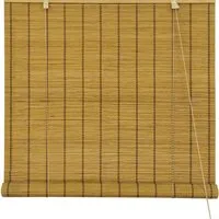 Rollo Bambusrollo, 40 x 130 cm, braun, Victoria M., verdunkelnd, ohne Bohren, freihängend, verschraubt, ohne Bohren, zum Schrauben