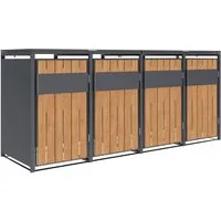 WESTMANN Mülltonnenbox Varius 4, BxTxH: 265x80x116 cm, für 4x240 L Mülltonnen