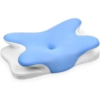 Kityhome Kopfkissen Nackenstützkissen Nackenkissen mit Memory Foam alle Schlafpositionen, Füllung: Memory-Schaum, Seitenschläfer, Rückenschläfer, Memory-Schaum
