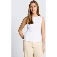 TOM TAILOR Denim Trägertop T-Shirt Smock Top mit Stretch