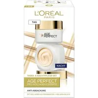 L'ORÉAL PARIS Gesichtspflege-Set AGE PERFECT PRO-KOLLAGEN TAG & NACHT SET, 2-tlg., stärkt die Haut, wirkt Hautabsackung entgegen, mehr Straffheit