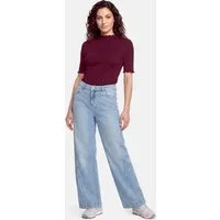 Cartoon Kurzarmshirt Damen mit Kragen (1-tlg)