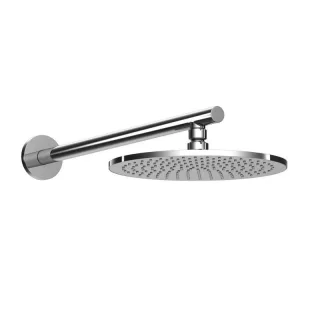 HSK Wandarm, gerade, Rund mit Kopfbrause Kopfbrause Rund, flach, ∅ 250 × 8 mm, 1100100 1100100