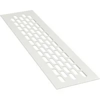 sossai® Lüftungsgitter Aluminium Belüftungsgitter Türgitter in Weiß (1 St)