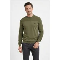 BOSS GREEN Strickpullover KN Momentum-X CN Rundhalsausschnitt, Regular Fit, kontrast HD-Logo