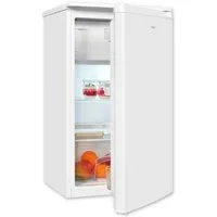 exquisit Kühlschrank KS117-3-040E weiss, 85 cm hoch, 48 cm breit, Perfekte Kühlung & Gefrierfach: 81 L Mini-Kombi für jede Küche"