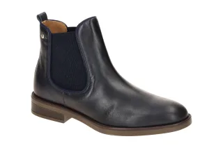 Pikolinos W3C-8594 PUERTOLLANO Damen Stiefelette Chelsea Boots Blau Echtleder...