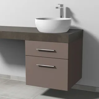Sanipa Waschtischunterbau mit Auszügen 2morrow (G3411) 510x500x520 Taupe-Matt, G34111T G34111T