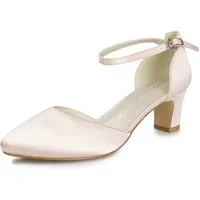 White Lady 700 Satin - Riemchen Pumps Slingpumps