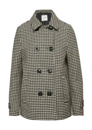 s.Oliver BLACK LABEL - Kurzer Mantel braun/schwarz - Gr. - 46