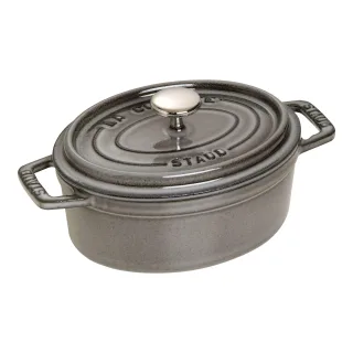 Staub La Cocotte Cocotte 15 cm, oval, Graphit-Grau, Gusseisen