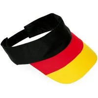Fries Baseball Cap Deutschland Sonnenblende Kappe Mütze Cap EM Fußball Schwarz Rot Gold