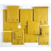 SEALEDAIR Versandtasche 100 MailLite Luftpolster Versandtaschen Luftpolsterumschlag D 4 Gold, Verschluss ist Haftklebend