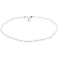 Elli Perlenkette Choker Muschelkernperlen 925 Silber
