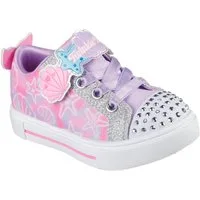 Skechers TWINKLE SPARKS LIGHTS Lauflernschuh Sneaker,Blink,-Klettschuh mit Glitzer, Größenschablone zum Download