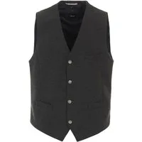 VENTI Anzugweste VENTI Herren Anzugweste V-Ausschnitt Regular-Fit Grau