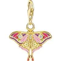 THOMAS SABO Charm-Einhänger Charm Nachtfalter bunt, mit Zirkonia (synth)