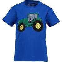 Blue Seven T-Shirt Basic-Passform, bedruckte Optik, mit Druckapplikation