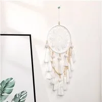 FOUORTUNATE-BEE Traumfänger Traumfänger mit Quasten, Wanddeko für Schlafzimmer & Wohnzimmer, Handgefertigter Traumfänger, Wohnaccessoire für Zuhause