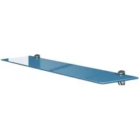 einfachgutemoebel Waschtisch-Set Glasregal aus Sicherheitsglas ESG blau 80cm, (Glasregal, 1-St., Glasregal)