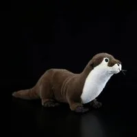 Tinisu Plüschfigur Otter Kuscheltier 42 cm – Realistisches Plüschtier Wildtier Stofftier