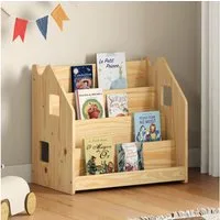 IDIMEX Kinderregal BRUNO, Bücherregal Montessori Kinderregal Kinderzimmer Regal Massivholz