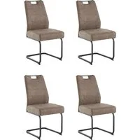 HELA Esszimmerstuhl Lena (Set, 4 St), 1, 2 und 4 Stück, mit Federkern Polsterung, Schwingstuhl