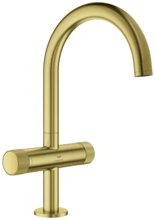 GROHE Waschtischarmatur Atrio Private C. 21138 L-Size Knopfbetät. cool sunrise gb, 21138GN0 21138GN0