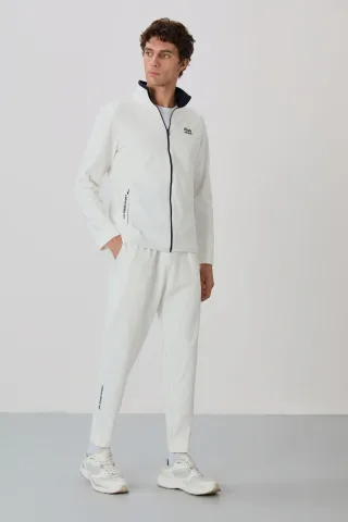 Herren Sweatshirt mit Reißverschlusskragen und Hose Set