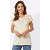 Sieh an! T-Shirt Rundhals-Shirt Extra kurz