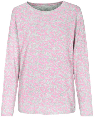 zab company - Da.Rdh.-Shirt, bedruckt soft pink mel. - Gr. - 38
