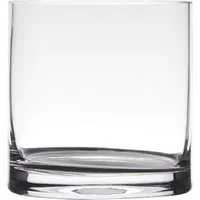 Hakbijl Glass Dekovase ZYLINDER, Farbe: transparent, Höhe: 15.5cm