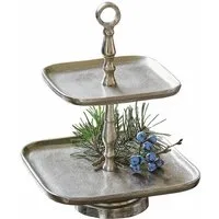 Mirabeau Etagere Etagere Tuarla silber, Aluminiumguss