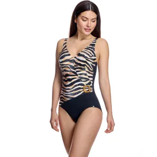 Damen Badeanzug V-Ausschnitt Badesuit W260970
