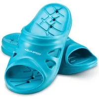 Aqua Speed Badelatschen FLORIDA + Mikrofaserhandtuch Damen Herren Kinder Badepantolette