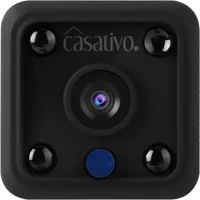 Casativo Überwachungskamera Micro-IP-Kamera Akkubetrieb HD 720p, 120° Weitwinkel, Nachtsicht (WLAN: Diskret, leistungsstark, Bewegungs-Erkennung)
