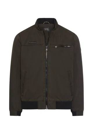 camel active - Leichte Bomberjacke mit Strickbund dark choclate - Gr. - 3XL
