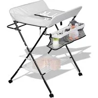 Clanmacy Wickelkommode Baby Wickeltisch Wickelkombination klappbar Wickelkommode mit Auflage