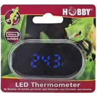 HOBBY Aquarienthermometer LED Thermometer Terra für Terrarien, inkl. Batterie