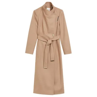 Ted Baker Rosell Langer Wollmantel In Kamelhaar