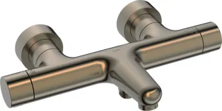 Hansa Wafü und Brausebatterie HANSAPRISMA 5810, Ausladung 180 mm Bronze gebürstet, 5810230181 5810230181
