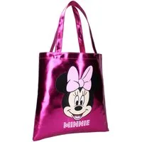 Disney Minnie Mouse Shopper – stylische Tragetasche in Metallic-Rosa