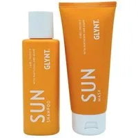 Glynt Haarpflege-Set Sun Care Travel Duo - Shampoo 100 ml + Mask 100 ml, 2-tlg.