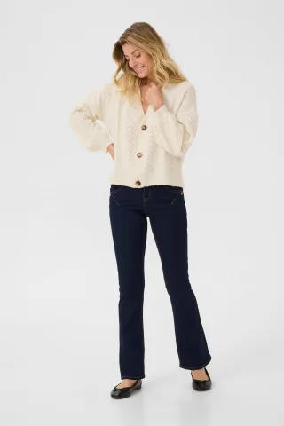 Strickjacke Straight fit Eggnog cream
