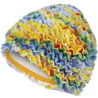 Fashy Badekappe Fashy - Badehaube Rüschen Bunt 3449-08 Damen Badekappe